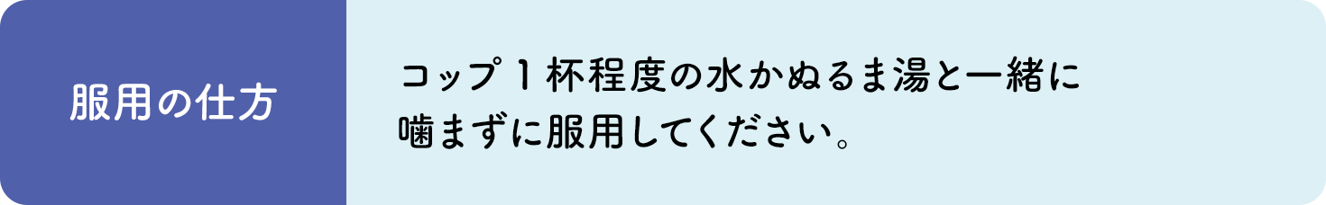 服用の仕方